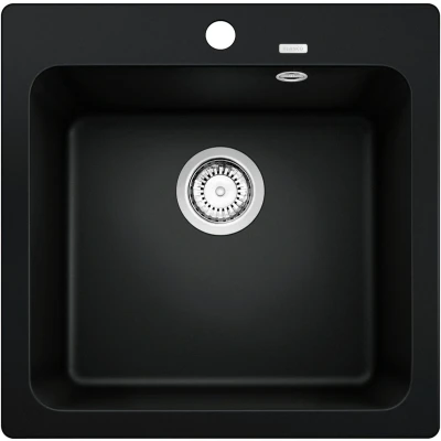 Imagen de BLANCO 526578 Naya 5 SILGRANIT PuraDur, Negro, 50 cm Unterschrank