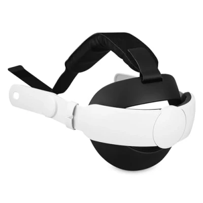 Imagen de Zhufas Correa Ajustable Compatible con Meta Quest 3S / 3, One Click Estirar y Retraer Head Strap, Mayor Comodidad e Inmersión en Juego VR Accesorios de Cabeza