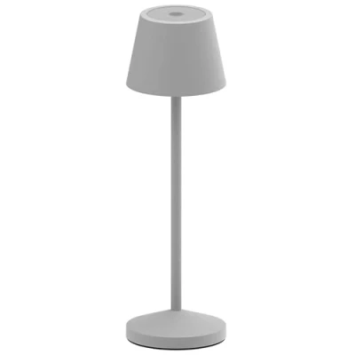 Imagen de Lumisky Lámpara de mesa inalámbrica EMILY, luz LED blanca cálida regulable, altura 25 cm, gris