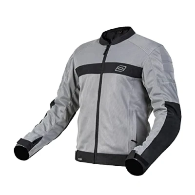Imagen de OZONE Moto Dart Chaqueta de Hombre Textil Protectores Codos y Hombros Elementos Reflectantes Paneles Malla 4 Bolsillos