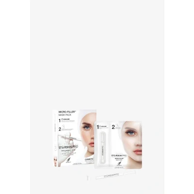 Imagen de STARSKIN Pro Micro Filler Mask Pack Antienvejecimiento Contiene micropirámides de ácido hialurónico 1 jeringa relleno y máscara fusión