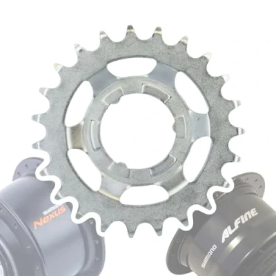 Imagen de F26 Shimano Bicicleta Nexus/Alfine engranajes ejes desgaste pieza mantenimiento intercambio bujes piñón de repuesto (plata 23 dientes)