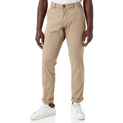 Imagen de camel active 477875/7F15 Pantalones de Vestir, Madera, 32W/34L para Hombre