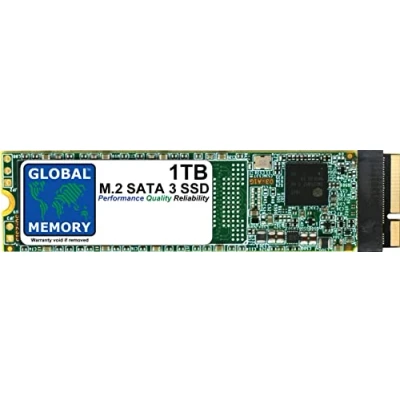 Imagen de GLOBAL MEMORY Unidad de estado sólido SSD M.2 NGFF SATA 3 1 TB para MacBook Pro (15 pulgadas mediados 2012 a 13 finales principios 2013)