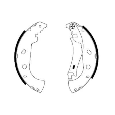 Imagen de TEXTAR 91053100 Zapatas de freno 228,6 42 con palanca mano FIAT: Multipla