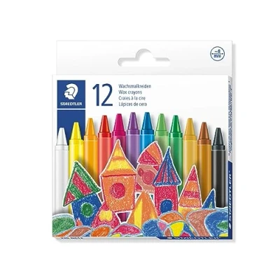 Imagen de STAEDTLER 220 08 C12 ceras Noris ∅ 8 mm. Estuche 12 colores surtidos