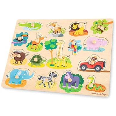 Imagen de New Classic Toys Peg Puzzle Safari