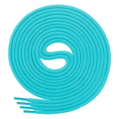 Imagen de DI FICCHIANO cordones redondos para calzado de negocios y cuero, versátiles, 3 mm diámetro, longitud 60 130 cm, 25 colores, poliéster, Unisex, turquesa, 100 cm