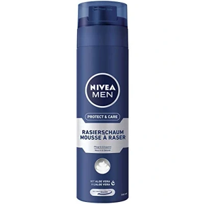 Imagen de 3x Espuma de afeitar Nivea Men Protect &amp; Care 200ml cada