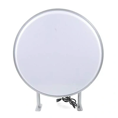 Imagen de NeNchengLi Caja de luz LED redonda 60 cm, doble cara, con letrero publicitario