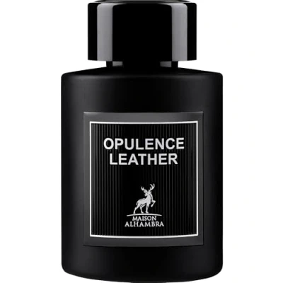 Imagen de Maison Alhambra Opulence Leather EDP Spray 100ML (3.4OZ) Fragancia de larga duración, especiada, floral y ambarina.