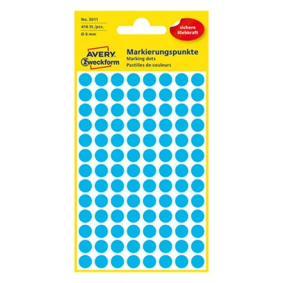 Imagen de AVERY Zweckform Pastilles de couleurs,diametre 8 mm, bleu