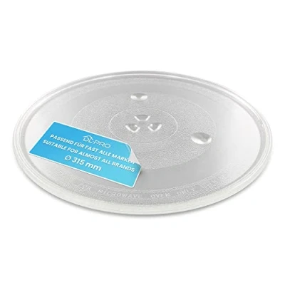 Imagen de DL pro plato giratorio universal de 31,5cm para microondas cristal redondo con 3 botones y diametro 315mm