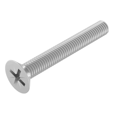 Imagen de SECCARO Tornillo avellanado M6 x 45 mm, acero inoxidable V2A VA A2, DIN 965, Phillips / PZ, rosca completa, 20 unidades