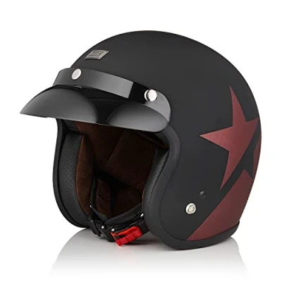 Imagen de ORIGINE Open Motorcycle Jet Casco ECE Homologado Scooter con Visera