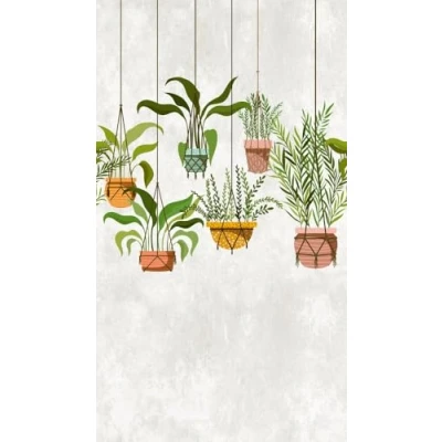 Imagen de Livingwalls Palms The Wall 382661 Papel pintado (1,59 x 2,80 m), color verde, rosa y amarillo