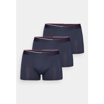 Imagen de Tommy Hilfiger Calzoncillos bóxer Hombre Pack de 3 Trunks Tejido elástico, Azul (Desert Sky/Desert Sky), XL