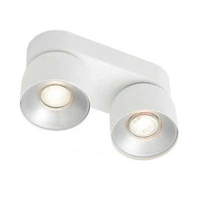 Imagen de Nordlux Downlight Pitcher, GU10, 2 luces, metal, blanco