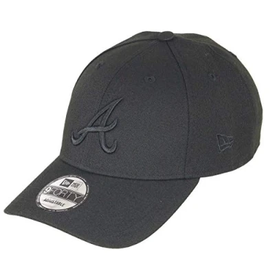 Imagen de New Era Atlanta Braves 9forty Adjustable Snapback Cap MLB Essential Bob Black One Size
