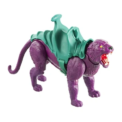 Imagen de Masters of the Universe (Masters del Universo Orígenes) Figura Panthor, muñeco articulado de juguete con armadura (Mattel GVN49)