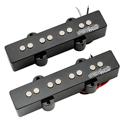 Imagen de Wilkinson WOJB Vari Gauss Cerámico 4 Cuerdas Pastillas Jazz Bass Pickups Set para Bajo Eléctrico J Bass, Negro