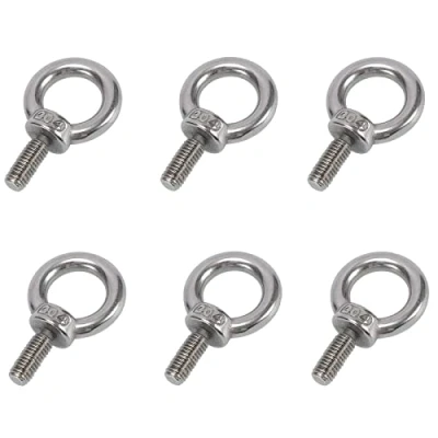 Imagen de 6 Piezas M8 Tornillos de Anillo Acero Inoxidable 304, Pernos Ojo Tornillo elevación Cerrado Varilla Rosca Cojinete para Exteriores