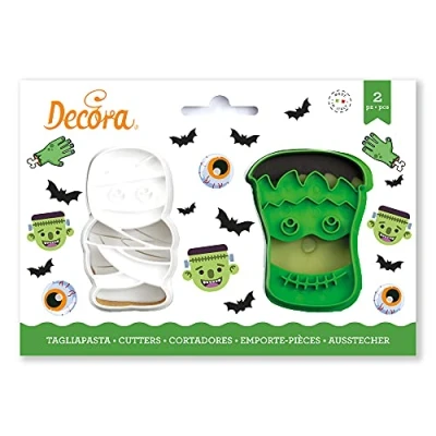 Imagen de DECORA 0255092 SET 2 CORTADORES EN PLÁSTICO MONSTERS 4/6 X H 2,2 CM