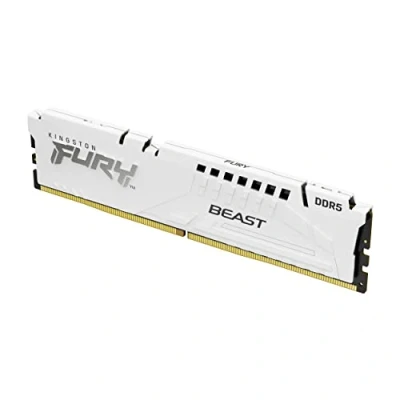 Imagen de Kingston FURY Beast Blanco EXPO 64GB 6000MT/s DDR5 CL36 DIMM Memoria gamer para Ordenadores de sobremesa Kit 2 KF560C36BWEK2 64