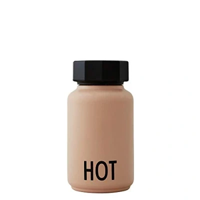 Imagen de design letters Vacío/Botella aislada, HOT &amp; COOL, pequeño (Camel) Vacío de doble pared sin BPA, acero inoxidable, diseño nórdico, ideal para usar en movimiento, 330ml, 204g