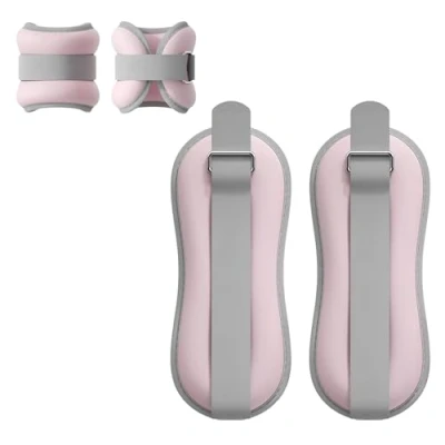 Imagen de Pesas para Tobillos. Set de 2 Muñecas y Tobillos 0.3kg/0.5kg/0.75kg/1kg/1.5kg .Tobilleras Muñequeras Peso con Correa Ajustable Ejercicio en Casa, Fitness, Rehabilitacion.