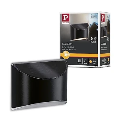 Imagen de Paulmann Wegeleuchte 94233 Solar para Caminos LED, luminaria Exterior Incl. 1x0,05 W, Antracita, plástico, 3000 K Blanco cálido, 0.05 W