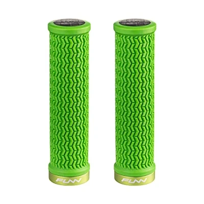 Imagen de Funn Holeshot Puños para Bicicleta de Montaña con Abrazadera Bloqueo Único, Ligeros y Ergonómicos Diámetro Interior 22 mm (Verde)