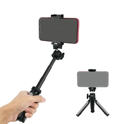 Imagen de Mini trípode Plegable 2 en 1,Tirpod de cámara para Sony Rx100 Series, la Serie Ricoh Gr, Canon G7x, teléfono con Soporte Universal Disparar, transmisión Vivo
