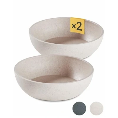Imagen de PiuPet® Comedero Perro I 2X 1,6L Beige Apto para lavavajillas 21,5cm diámetro Perros Bebedero Cuenco y Accesorios