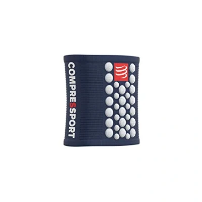Imagen de COMPRESSPORT Sweatbands 3d.dots, Soldador Unisex Adulto, Azul/blanco, Talla Única