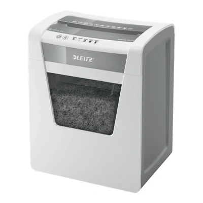 Imagen de Leitz IQ Office P4 Destructora de papel corte en confeti, destruye 17 15 hojas a la vez (70 80 gms), papelera 23 l, blanco, 80030000
