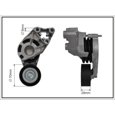 Imagen de CAFFARO 118087SP Brazo tensor, correa trapecial poli V SEAT: Ibiza 3, Córdoba II Berlina, VOLKSWAGEN: Polo IV Hatchback