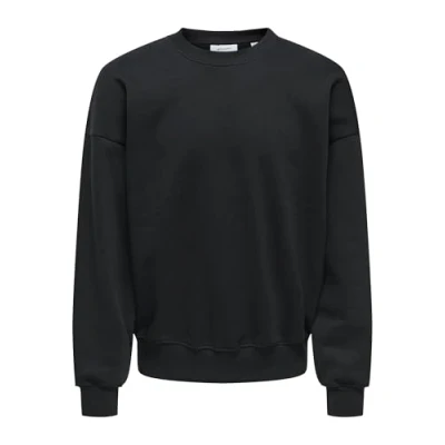 Imagen de Only &amp; Sons Onsturner LIFE CREW NECK Sudadera, Hombre, Talla: XS, Black