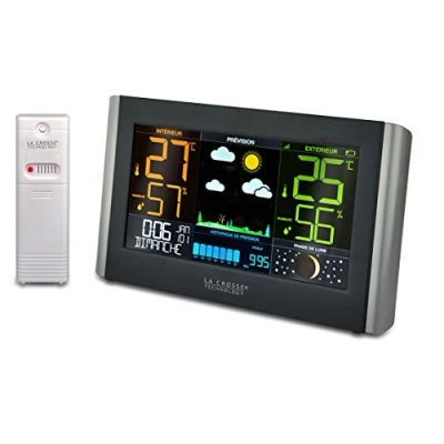 Imagen de La Crosse technolgy WS6836 Estación meteorológica (pantalla LCD multicolor), color negro