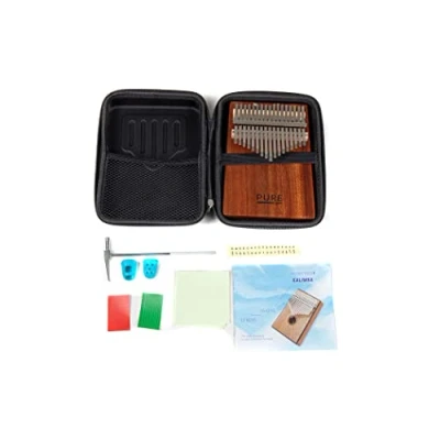 Imagen de GEWA Kalimba piano de pulgar solid caoba, 17 cañas acero, afinable, incl. borsa, martillo afinar, manual