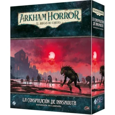 Imagen de Fantasy Flight Games Arkahm Horror LCG: La conspiración De Innsmouth Expansión Campaña Juego Cartas a Partir 14 Años 1 4 Jugadores 30 120 Minutos por Partida Español