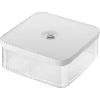Imagen de ZWILLING FRESH &amp; SAVE CUBE Contenedor de almacenamiento, Tamaño L, Recipiente modular y apilable, Almacenamiento hermético al vacío, Apto para lavavajillas, Transparente