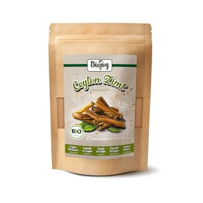 Imagen de Biojoy Canela de Ceylan en Polvo Ecológica (250 g), Ceilán molida (Cinnamomum verum L.)