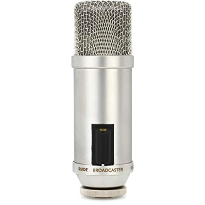 Imagen de RØDE Broadcaster Micrófono de condensador montaje final para podcasting, radiodifusión, transmisión, juegos, producción musical, grabación vocal e instrumental