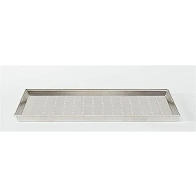 Imagen de Pentole Agnelli Pastelería y pizza Bandeja rectangular de aleación 3003 perforada, aluminio, 60 x 40 3 cm