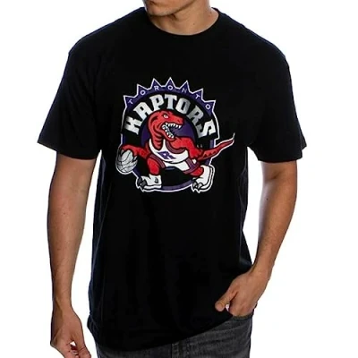 Imagen de Mitchell &amp; Ness NBA TEAM LOGO Toronto Raptors Camiseta estampada, Hombre, Talla: Small, Black