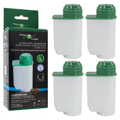 Imagen de 4x FilterLogic CFL 901B Filtro de agua reemplaza el cartucho BRITA Intenza TCZ7003 TCZ7033 TZ70003 575491 467873 para Bosch/Siemens/Neff/Gaggenau Cafetera automática Máquina café