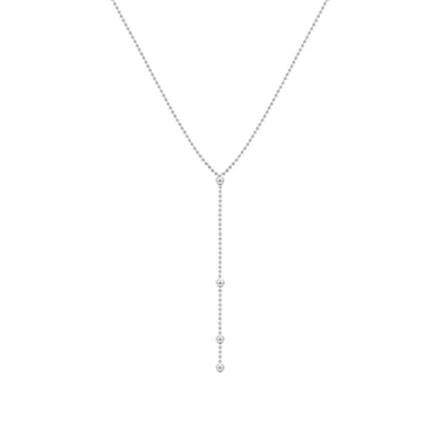 Imagen de Elli Collar en forma Y de mujer con plata, 50 cm