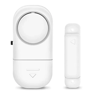 Imagen de Sensor Magnético, Sistema de Alarma Seguridad Inalámbrico para Puertas y Ventanas Entrada a la Casa Antirrobo Blanco