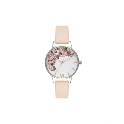 Imagen de Olivia Burton Reloj Analógico de Cuarzo para mujer con Correa en piel Rosa OB16EG75